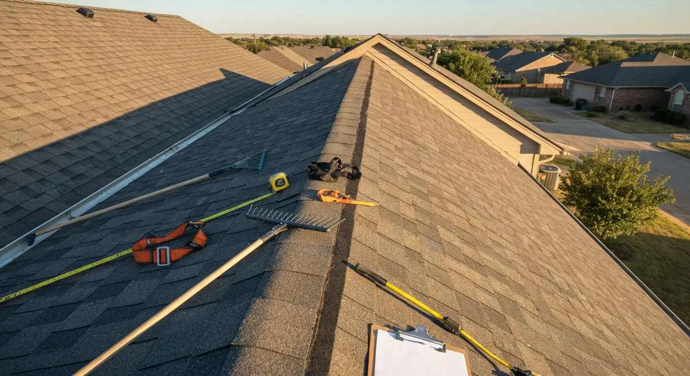 Routine roof maintenance