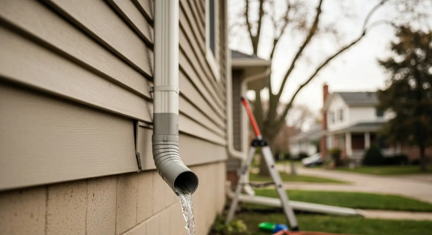 Downspout cleaning