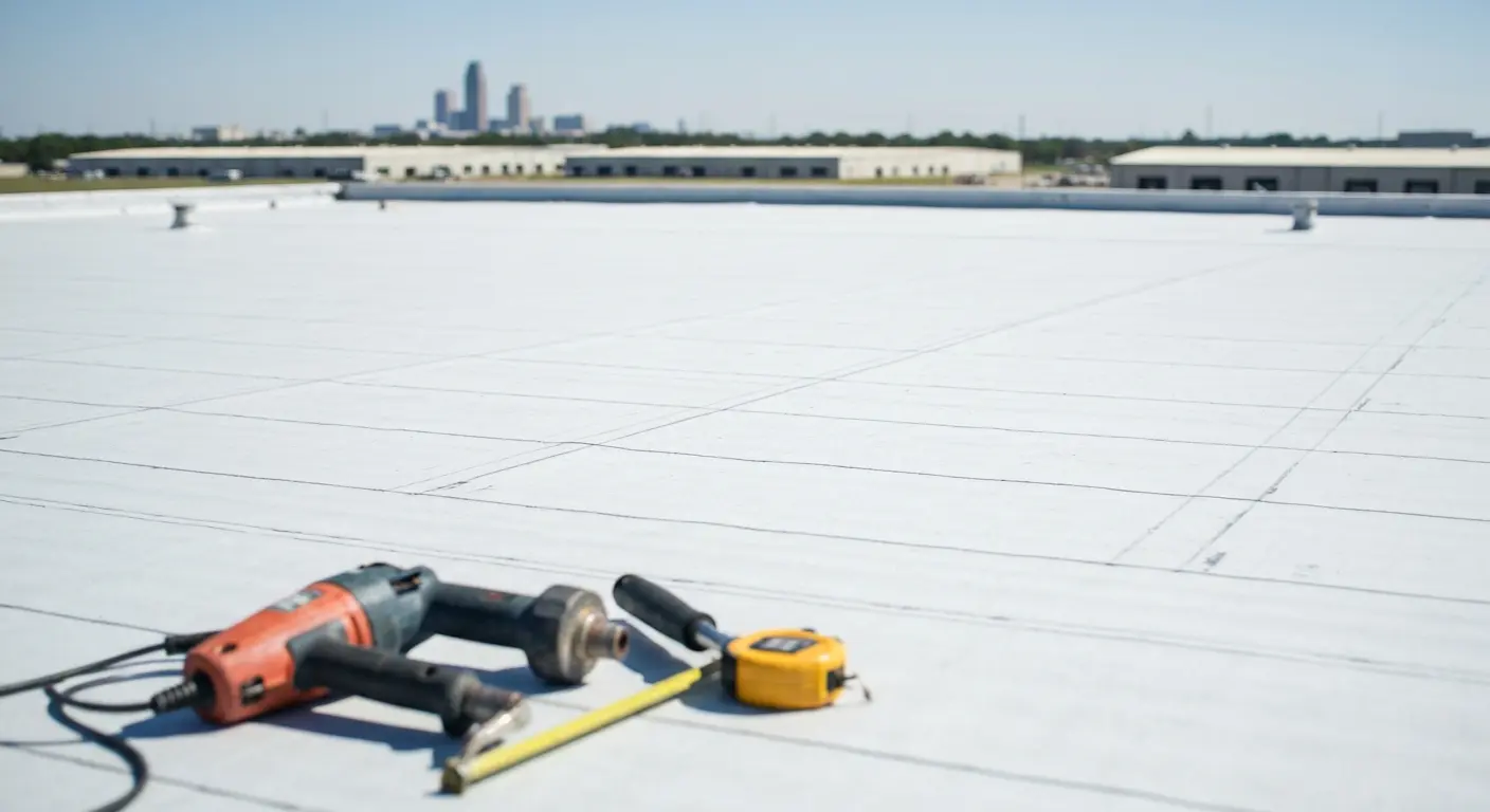 Commercial roofing project