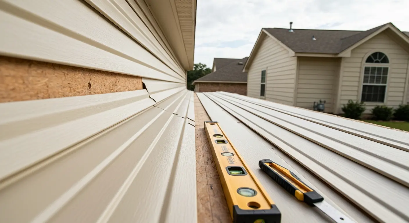 Siding repair work