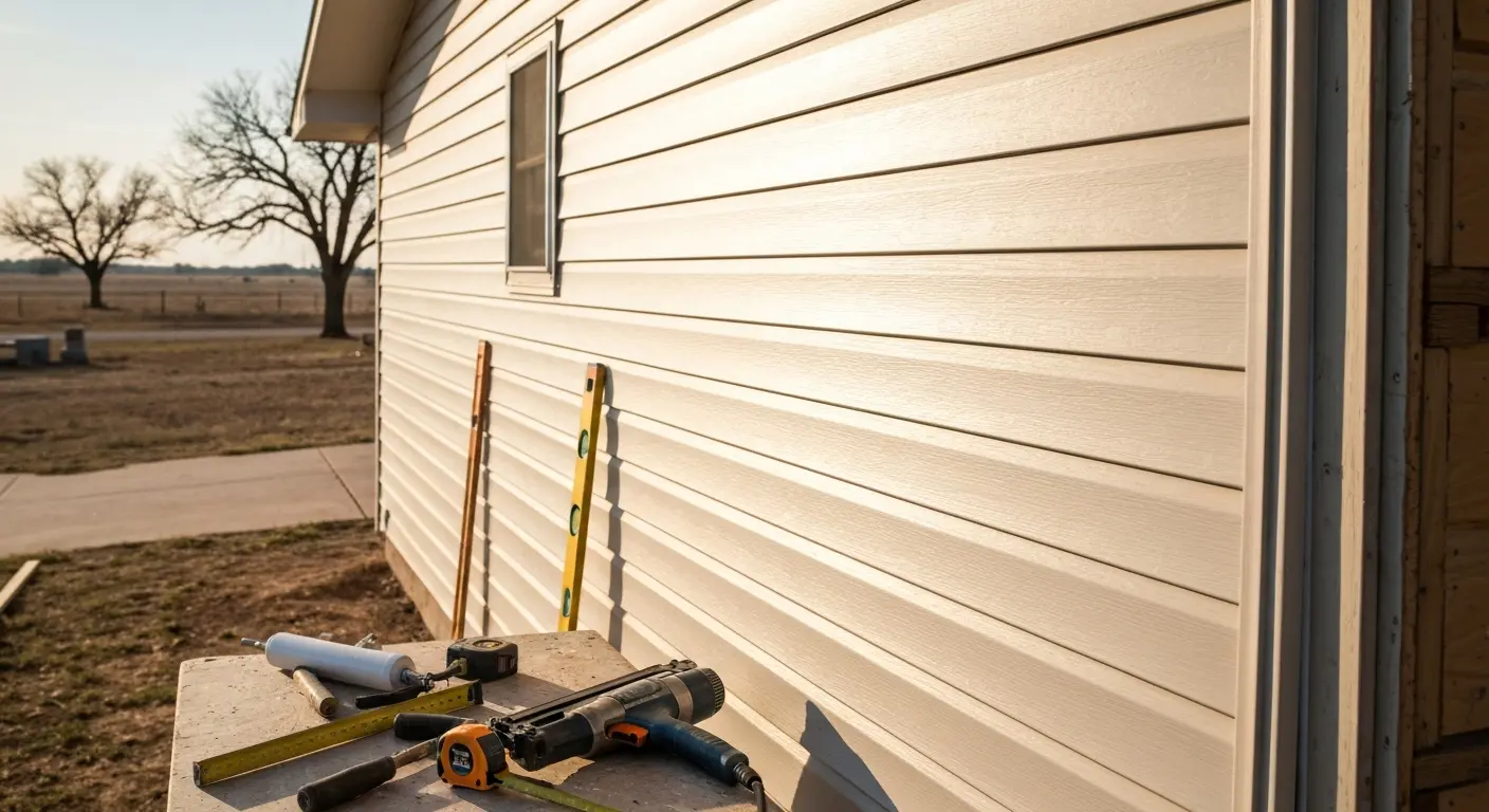 Vinyl siding installation