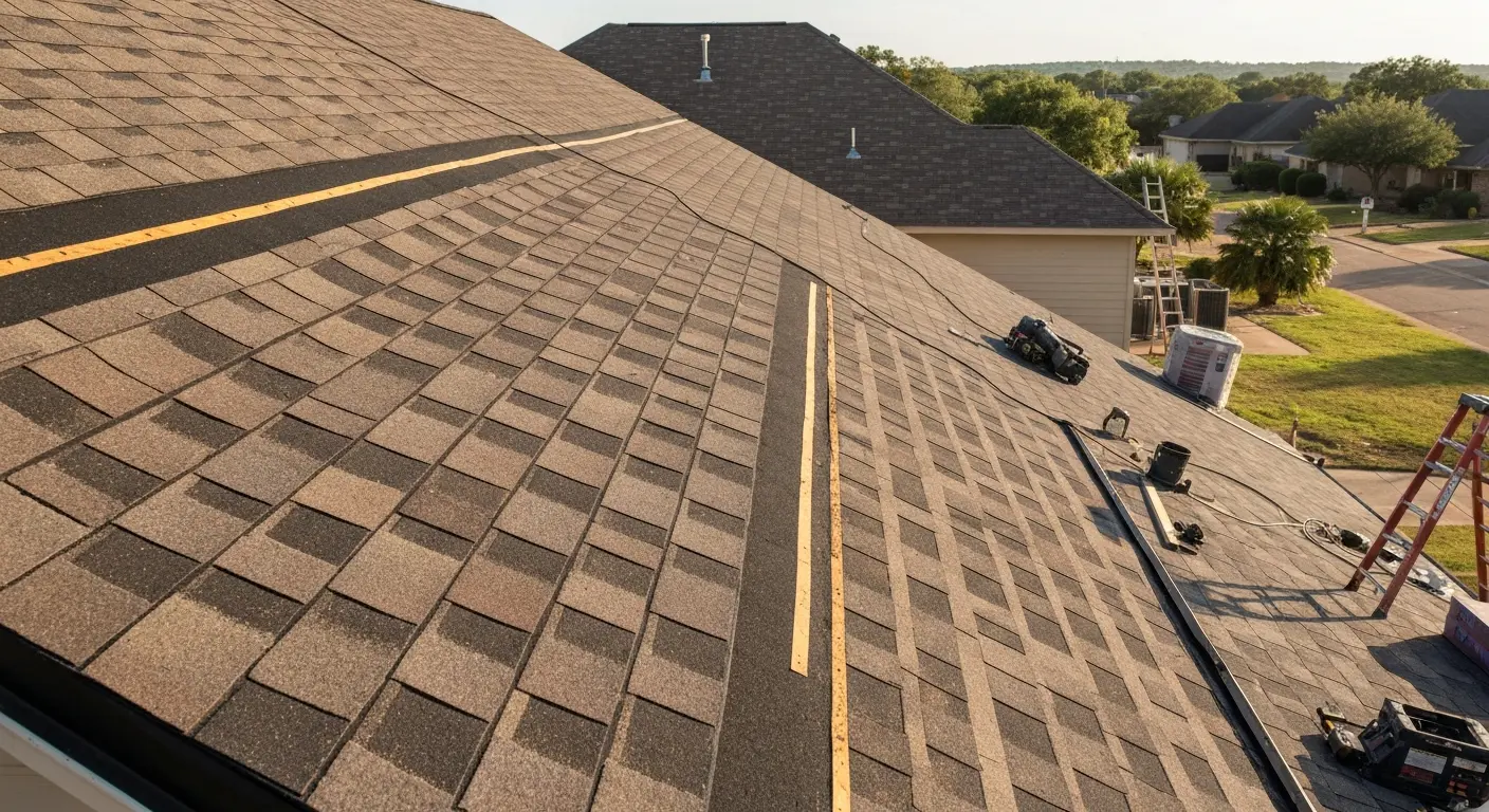 Residential roof installation