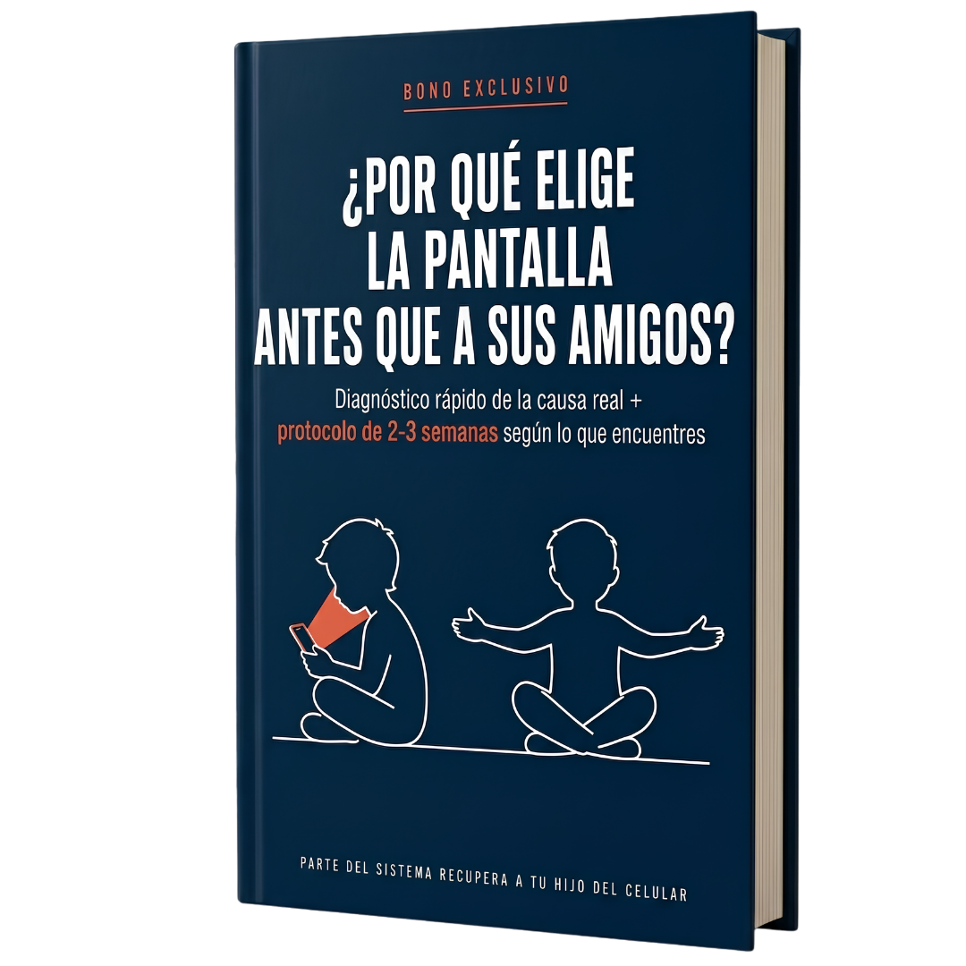 Mockup del bono Por Qué Elige la Pantalla Antes que a Sus Amigos