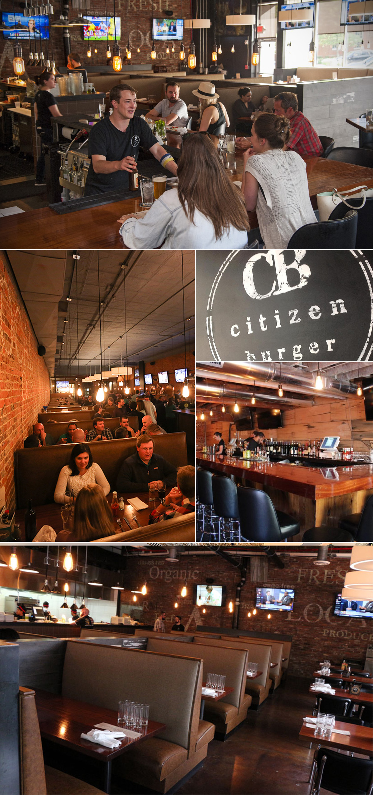 Citizen Burger Bar — project photo collage