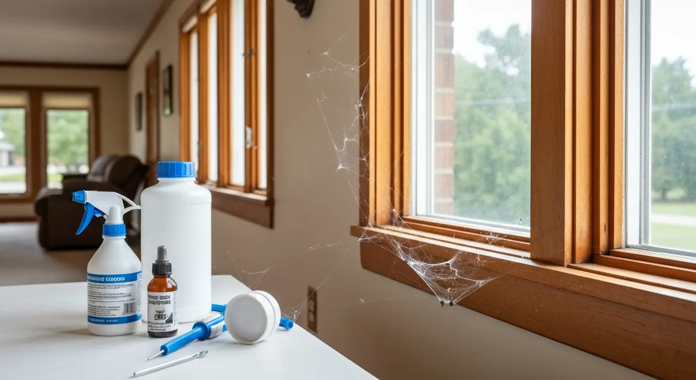 Residential spider control treatment