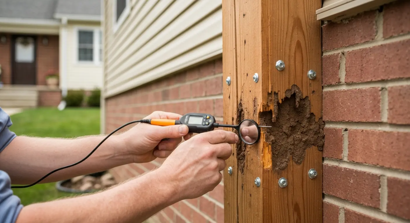 Termite damage inspection