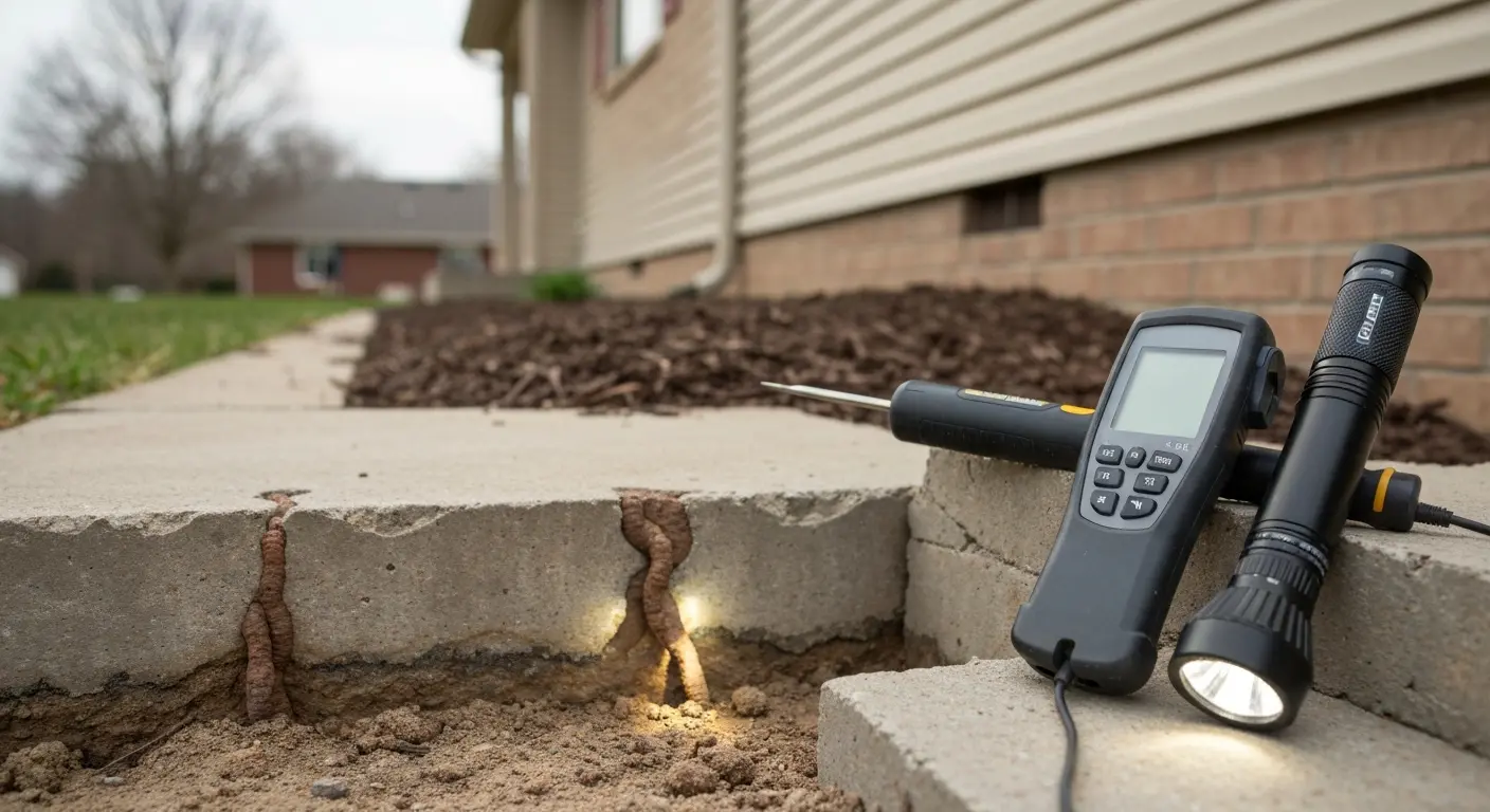 Termite damage inspection