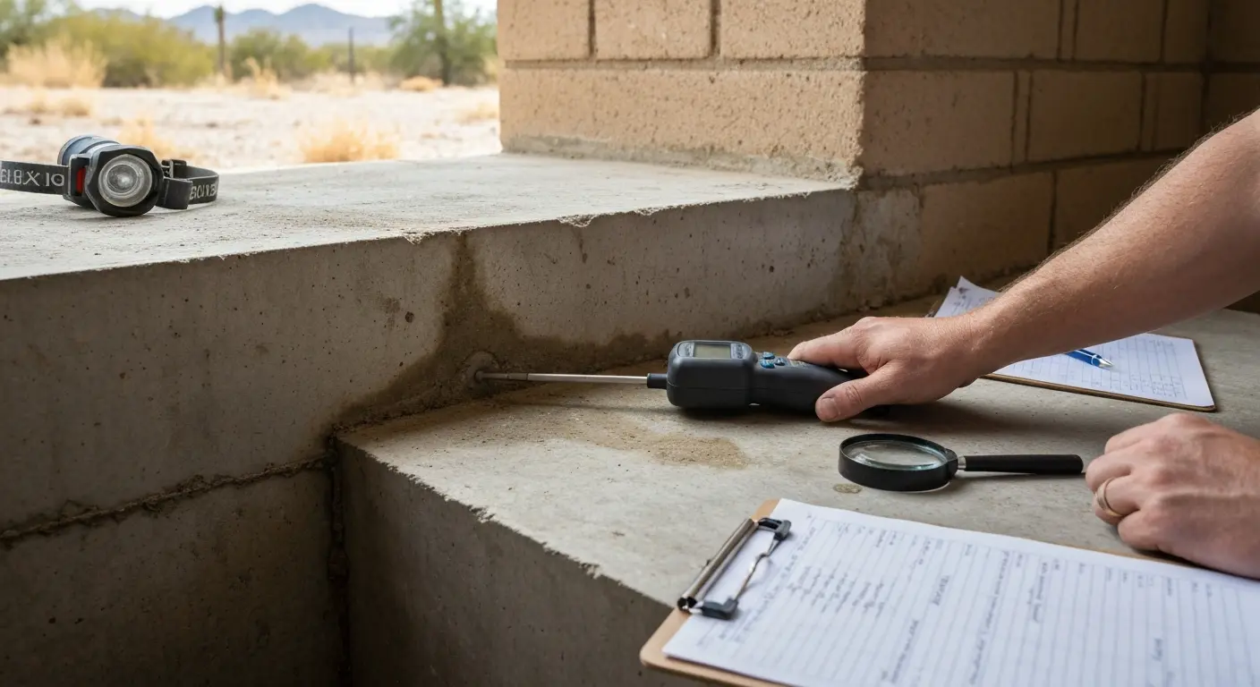 Termite control foundation inspection