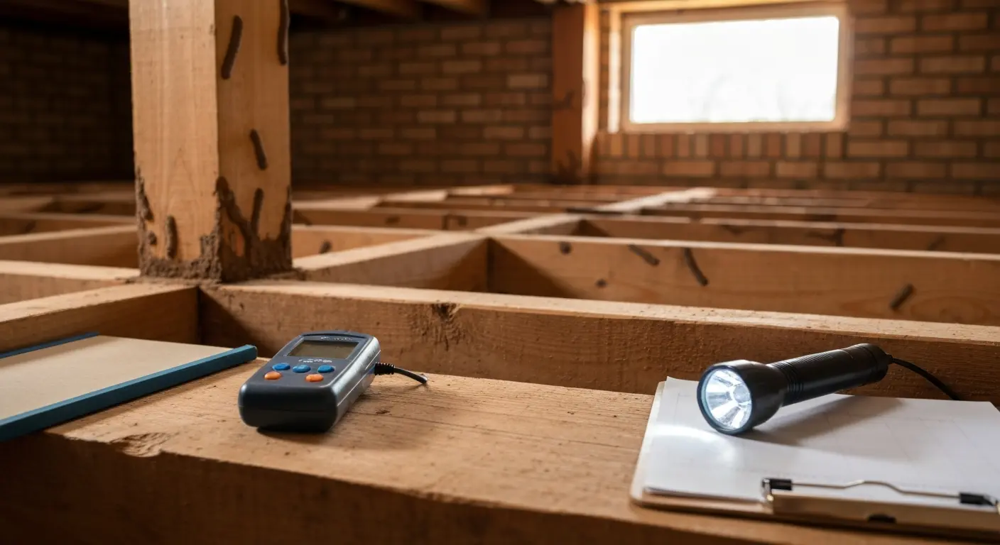 Termite damage inspection