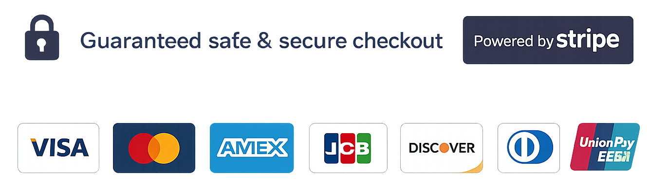 Secured by Stripe · SSL Encrypted
