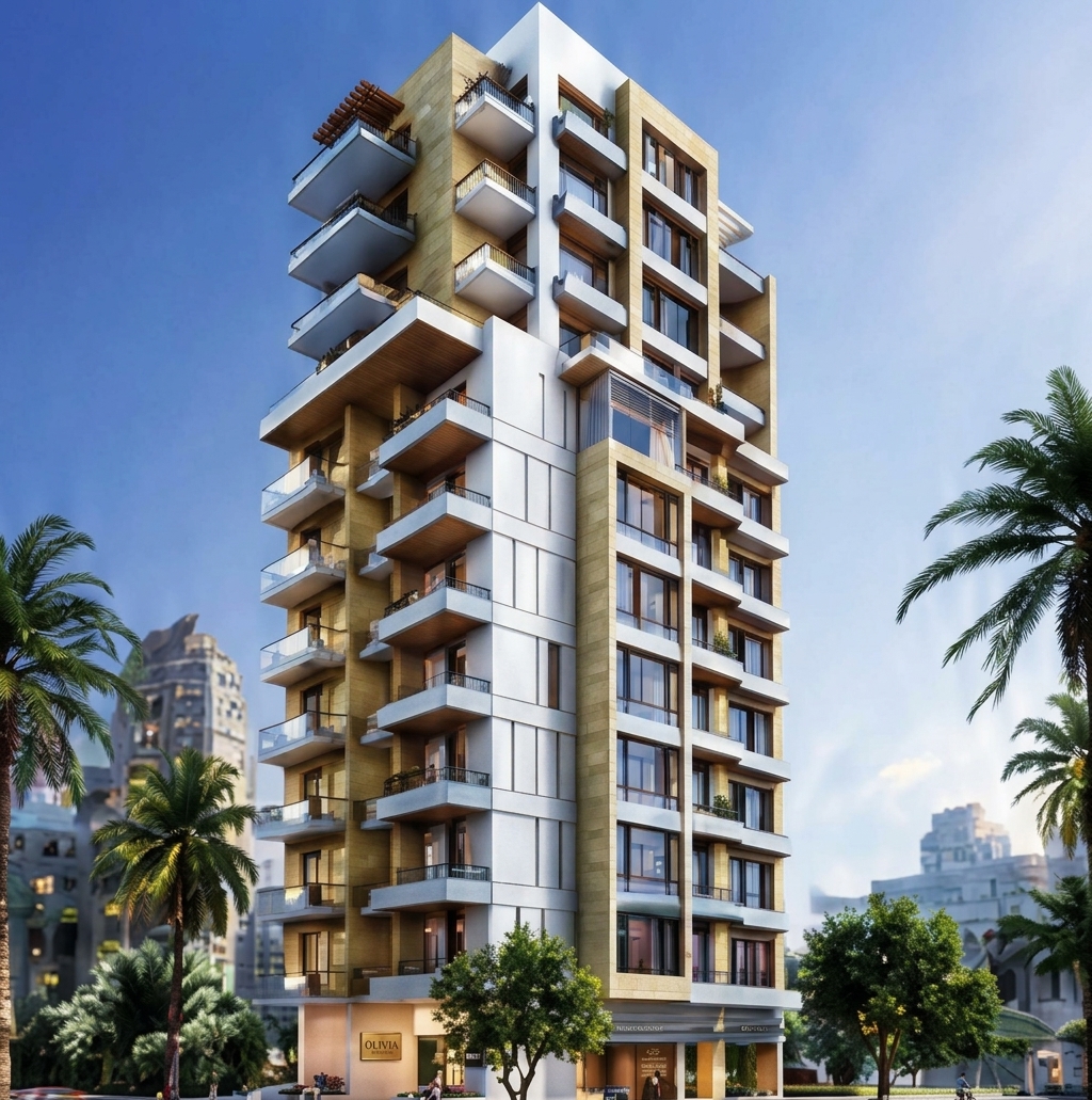 Architectural rendering of Olivia Residence in Beirut