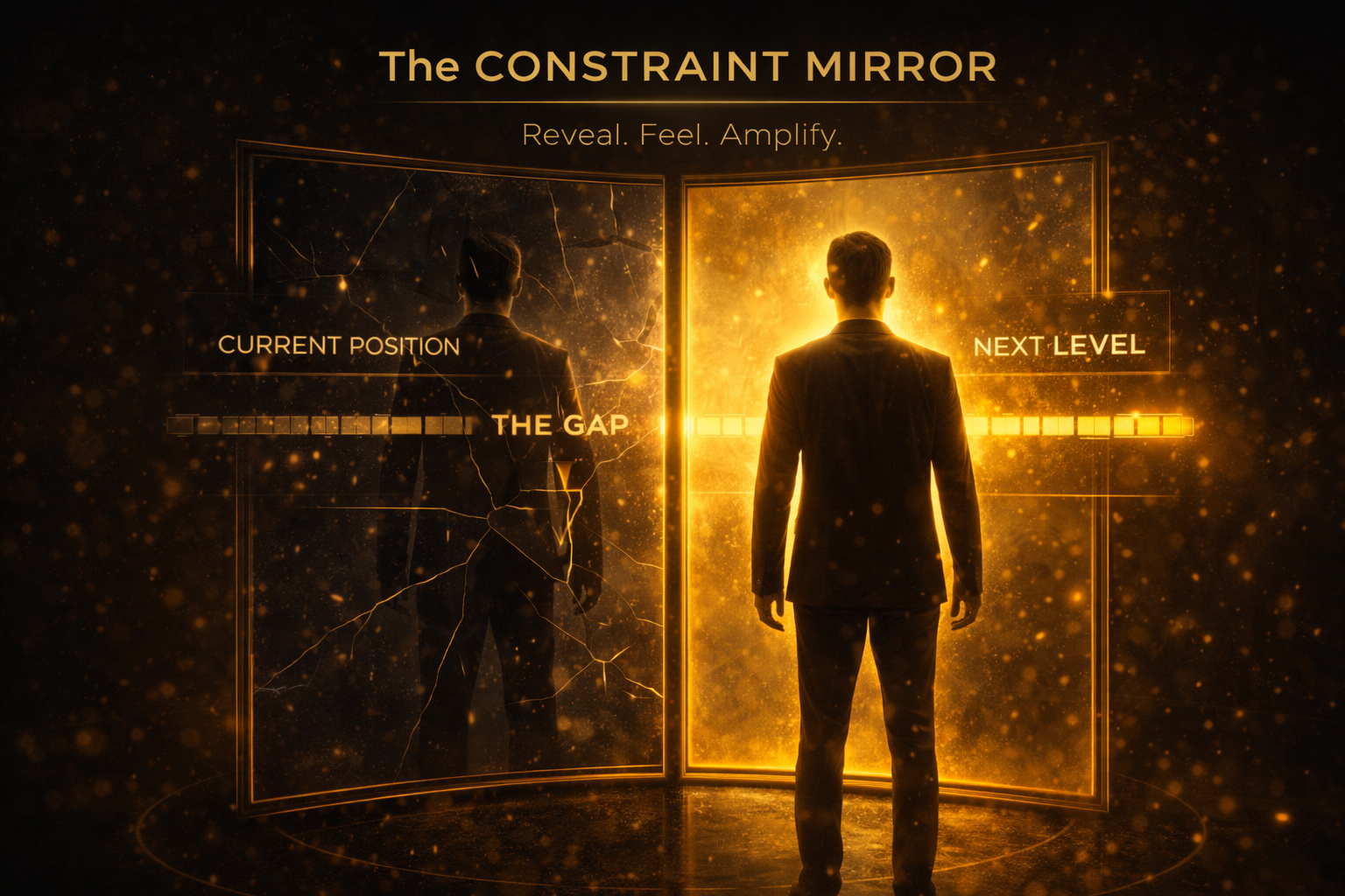 The Constraint Mirror showing the gap between current position and next level