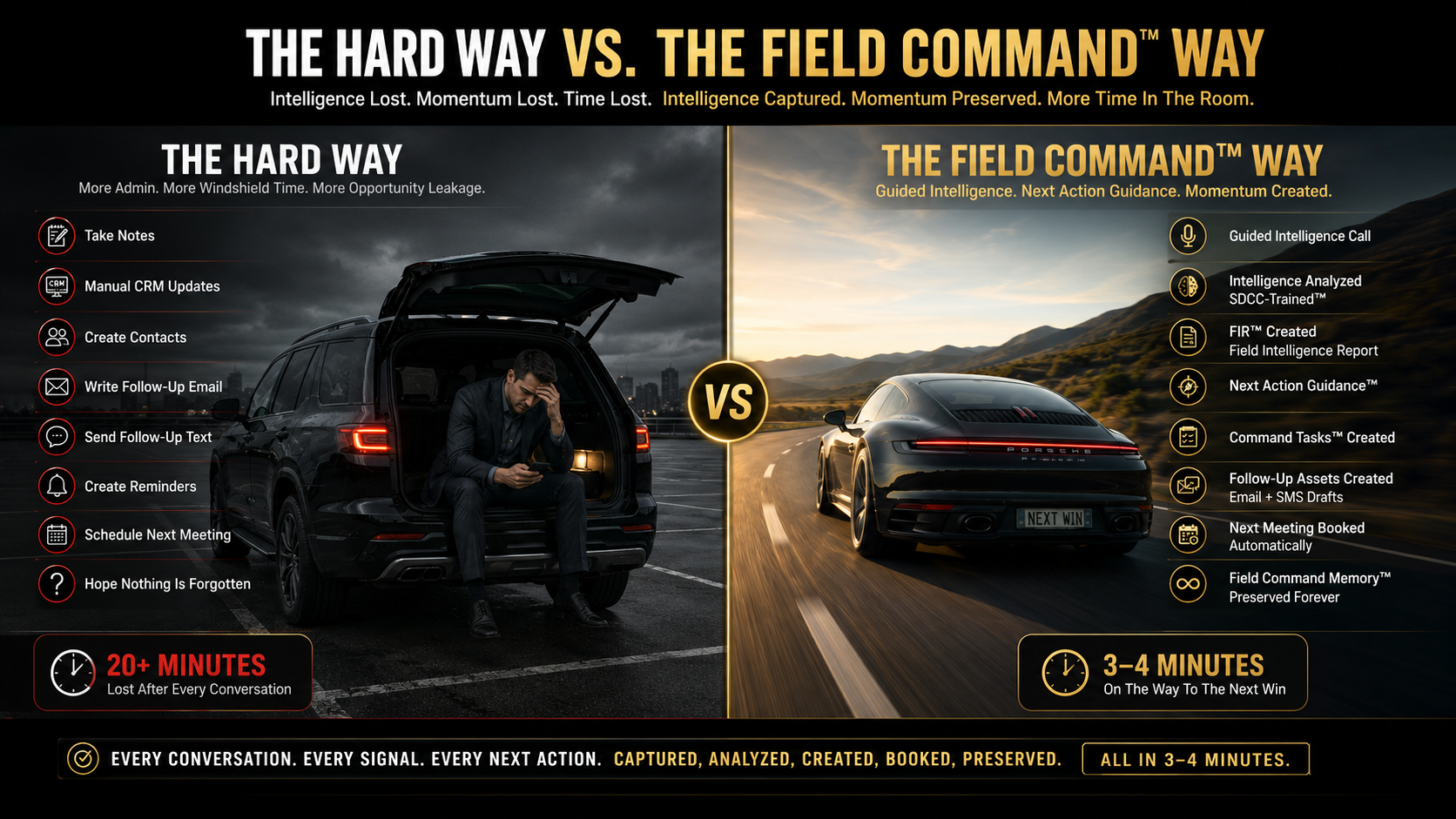 The Hard Way vs The Field Command Way