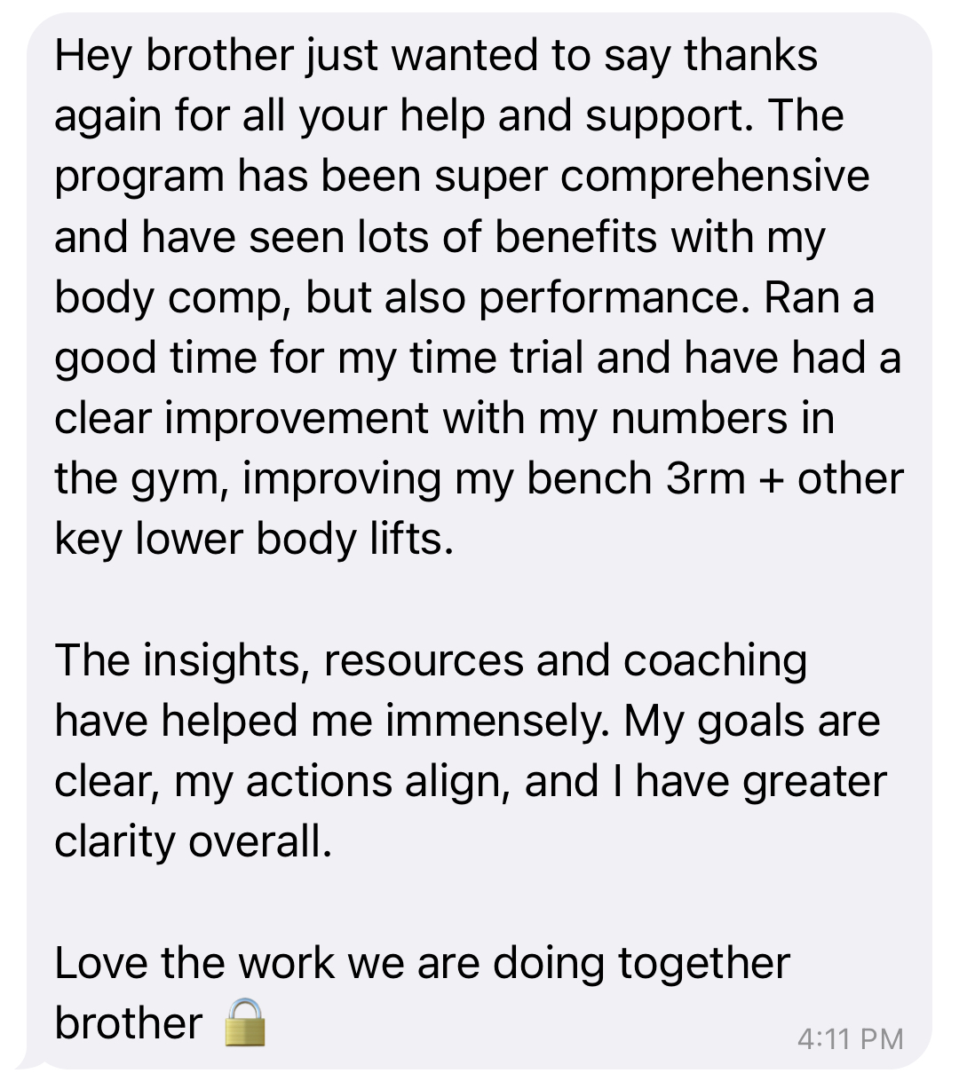 Client message
