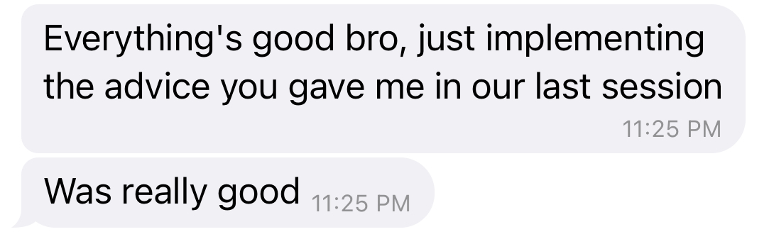 Client message