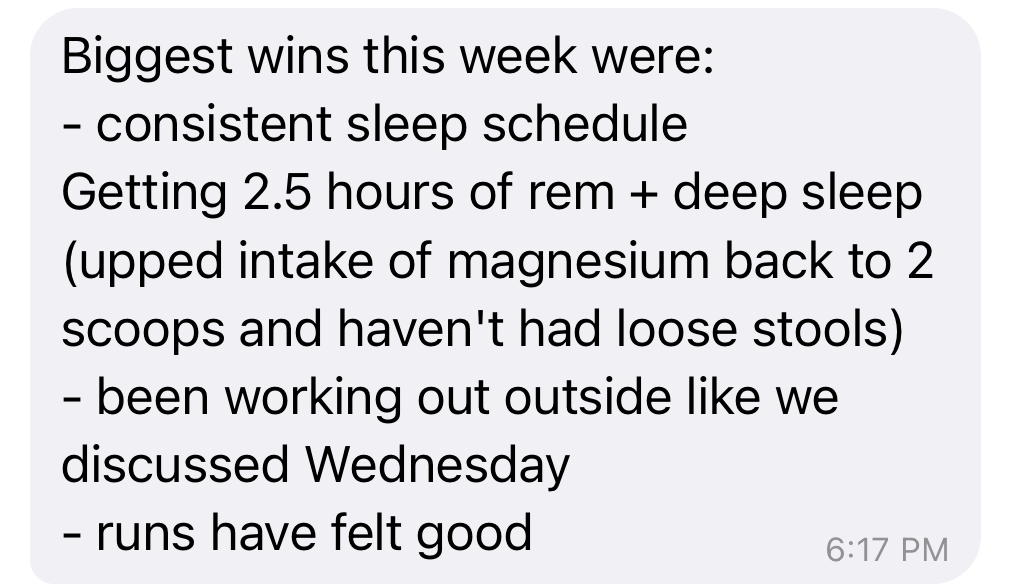 Client message