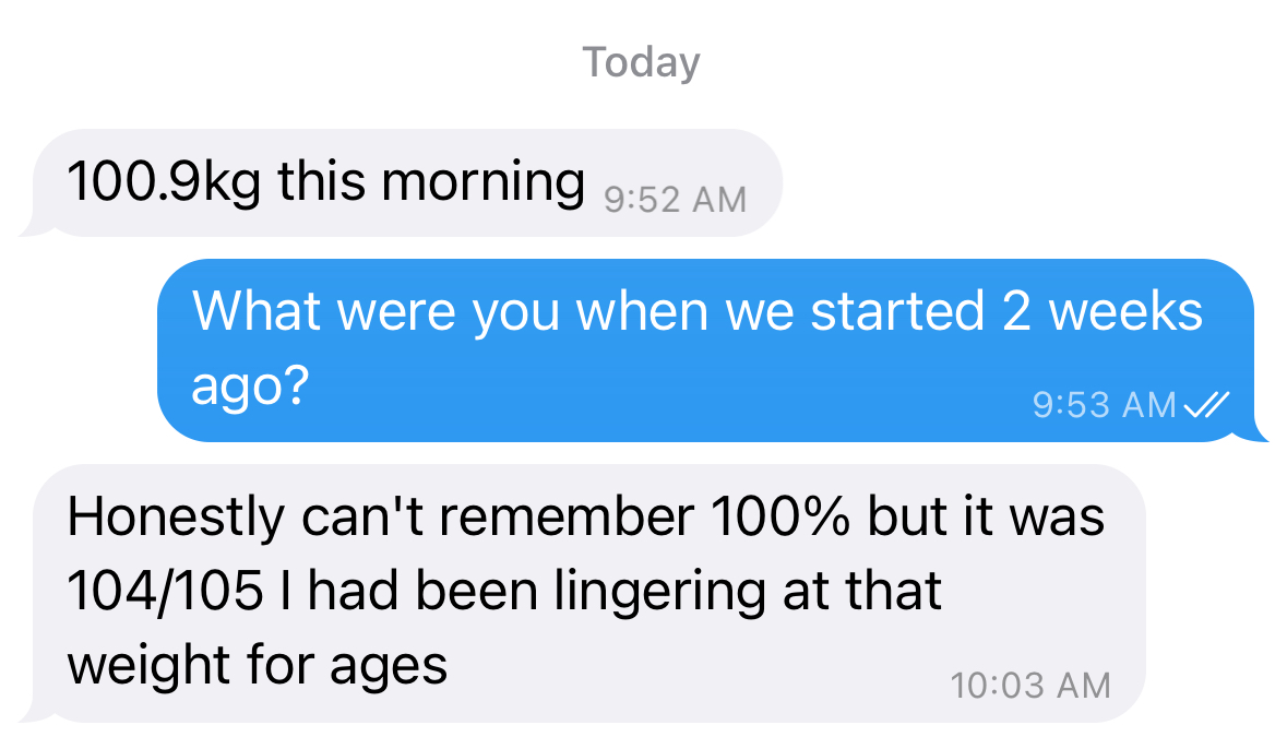Client message