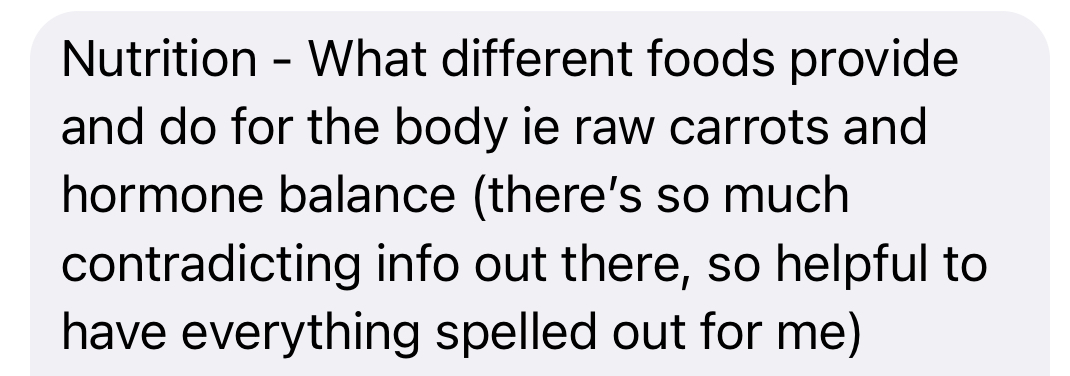 Client message