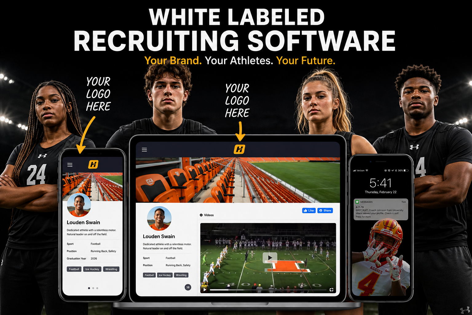 White-label recruiting software and sports business platform