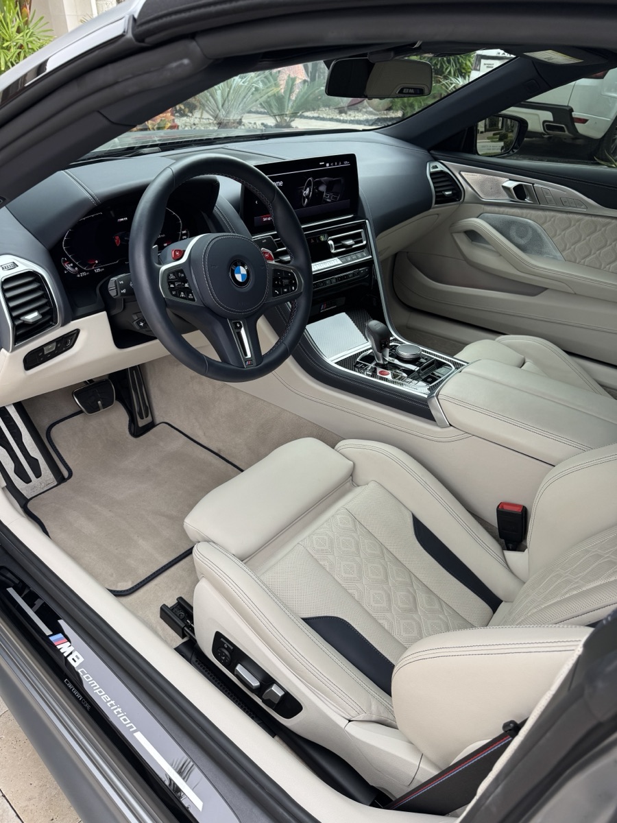 BMW M8 Competition interior detail