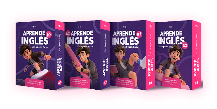 Cartillas Aprende Inglés con Speak Easy, niveles A1, A2, B1 y B2