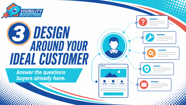 Design the website around your ideal customer and their questions Design the website around your ideal customer and their questions