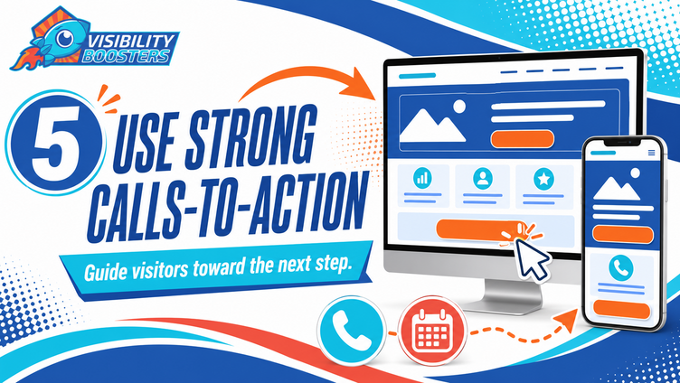 Use strong calls-to-action throughout the website Use strong calls-to-action throughout the website