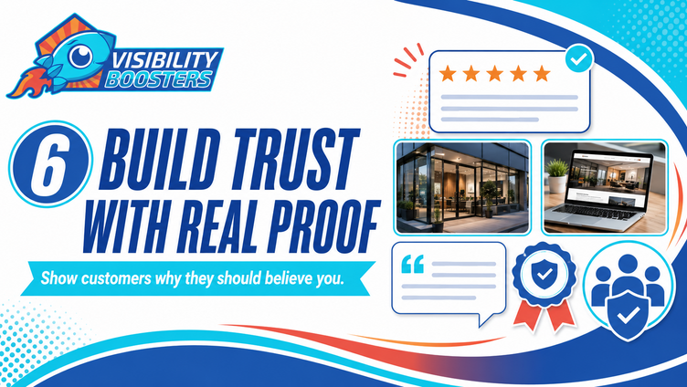 Build website trust with reviews, testimonials, real photos and proof. Build website trust with reviews, testimonials, real photos and proof.