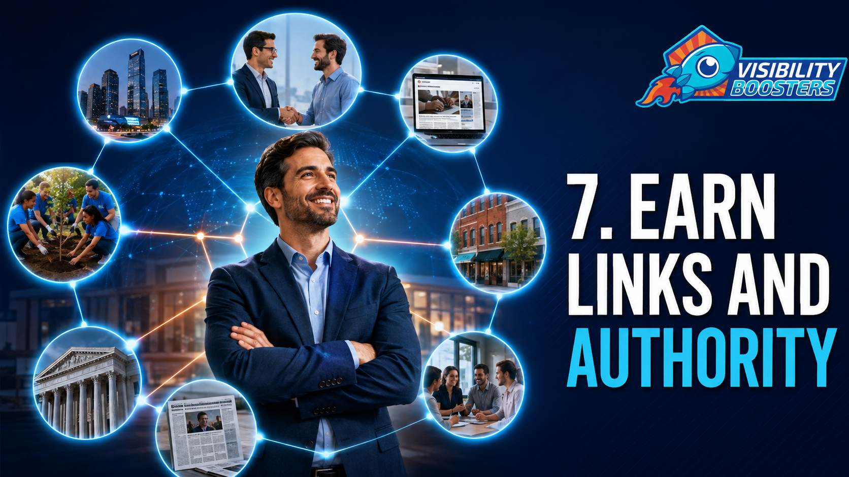 Earn trusted backlinks, mentions, partnerships and SEO authority - Visibility Boosters