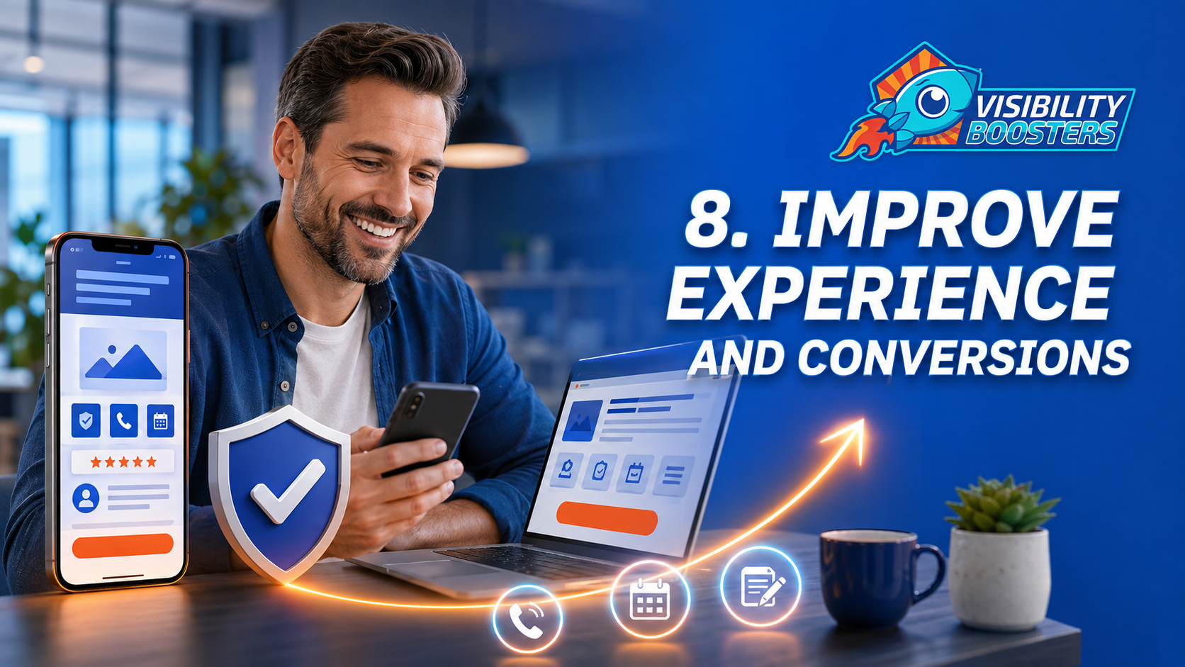 Improve website user experience and convert organic search traffic into leads - Visibility Boosters
