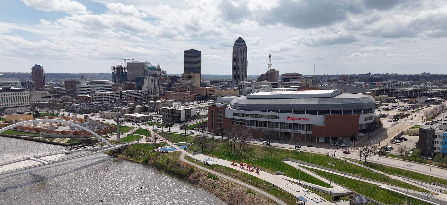 des moines downtown