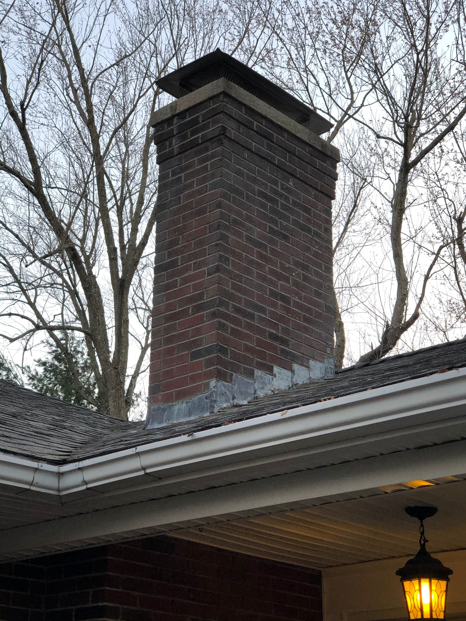 Completed chimney restoration Boston MA