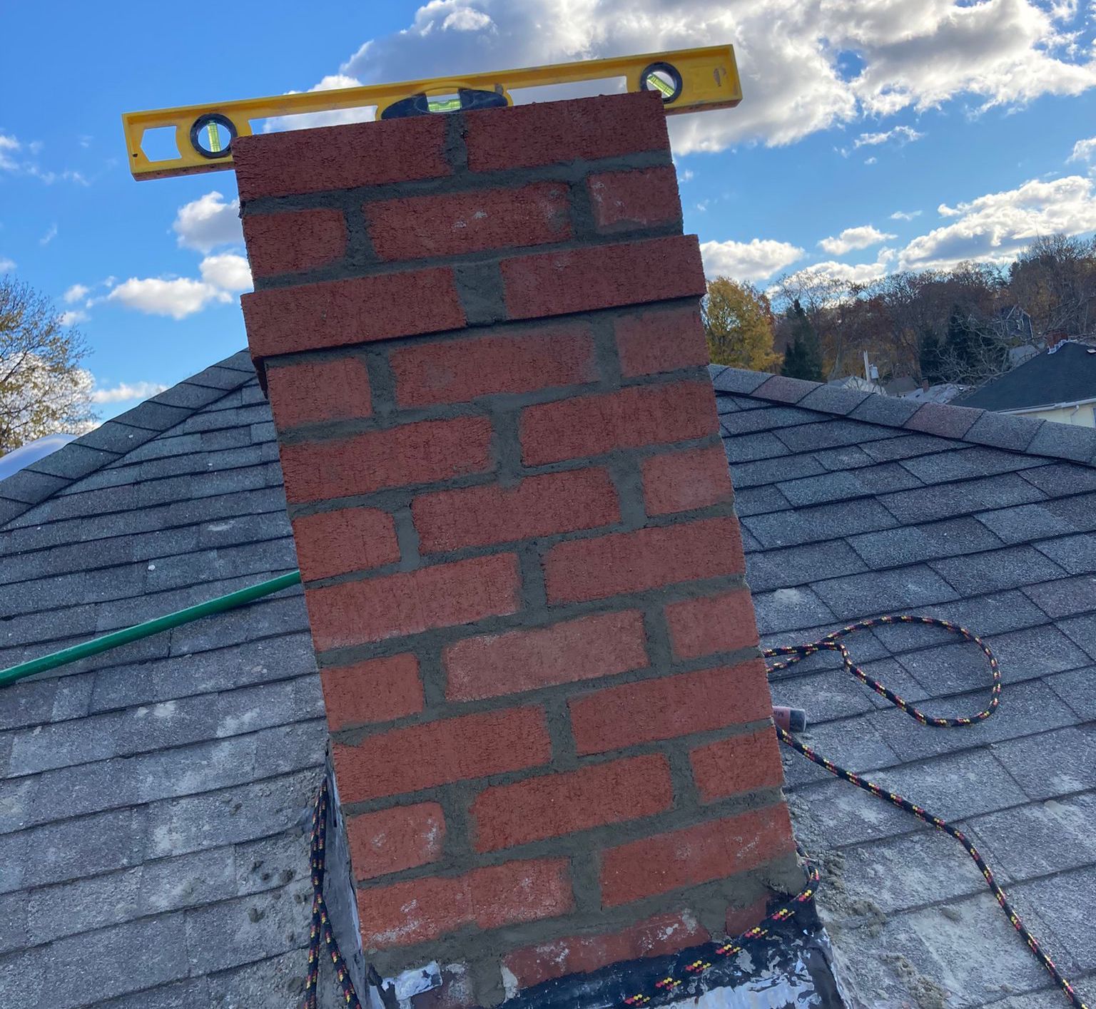 Chimney rebuild project Boston MA