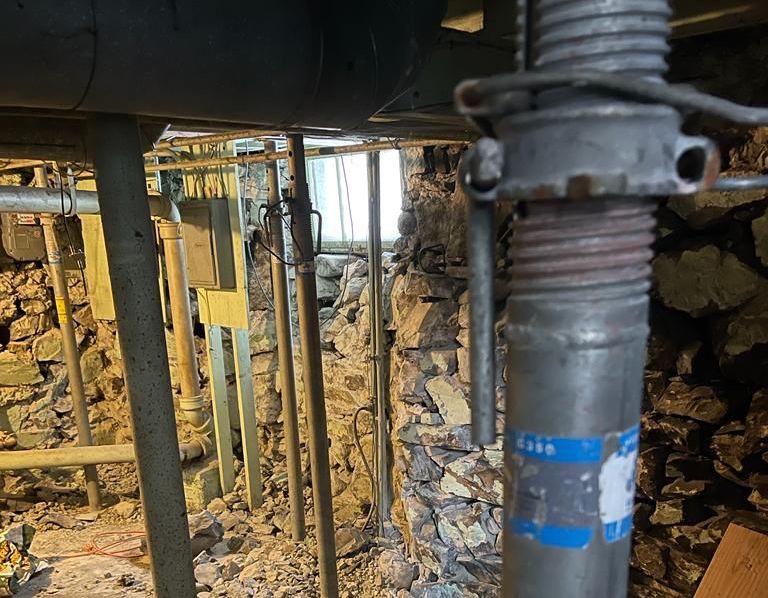 Interior perimeter drain system Boston MA