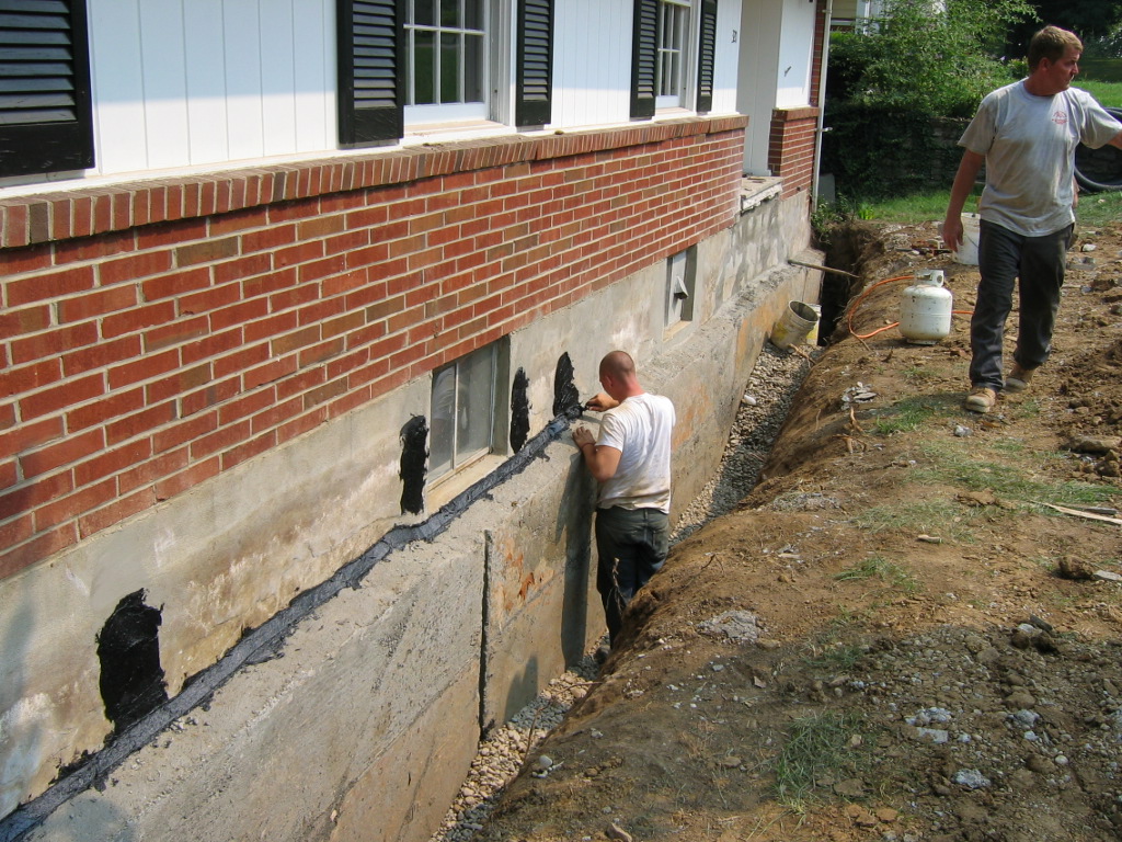 Basement wall cleaning and repainting Boston MA