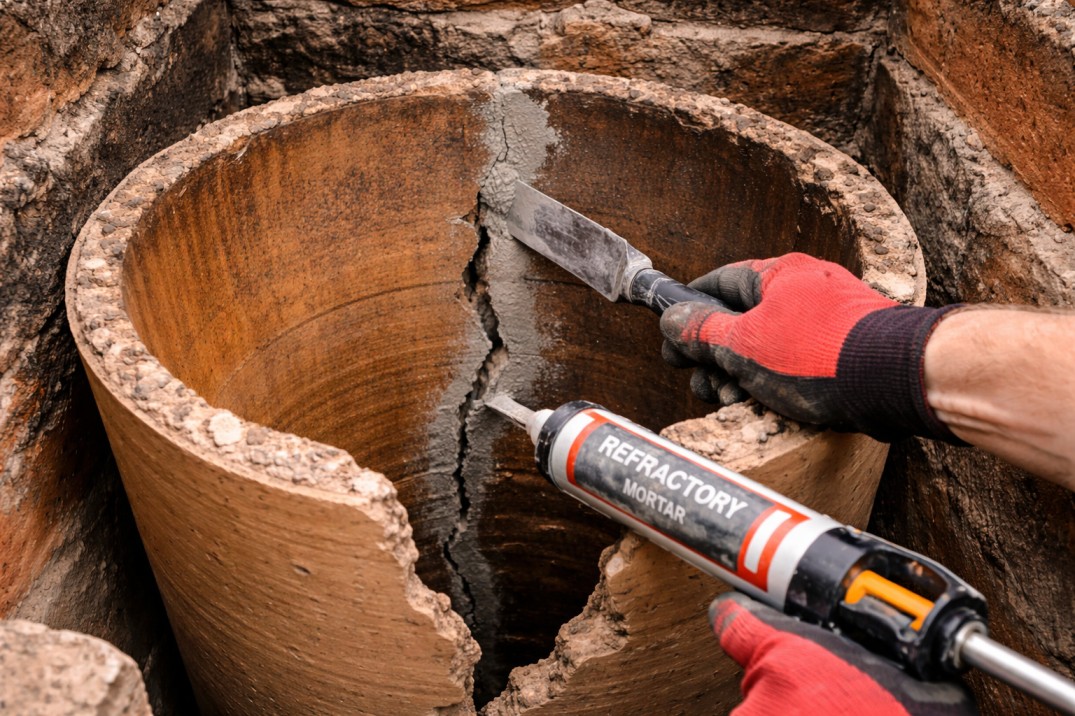 cracked chimney flue cracked chimney flue