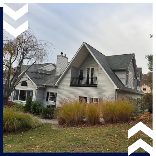 Professional roofing installation in White Plains, NY home exterior.