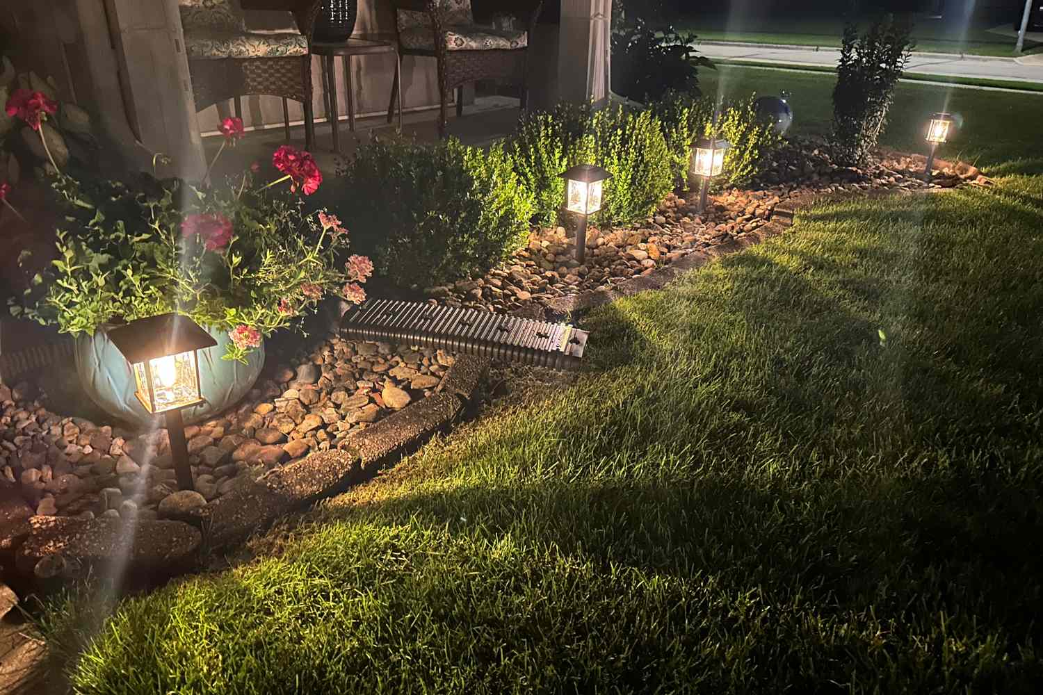 Backyard light installation