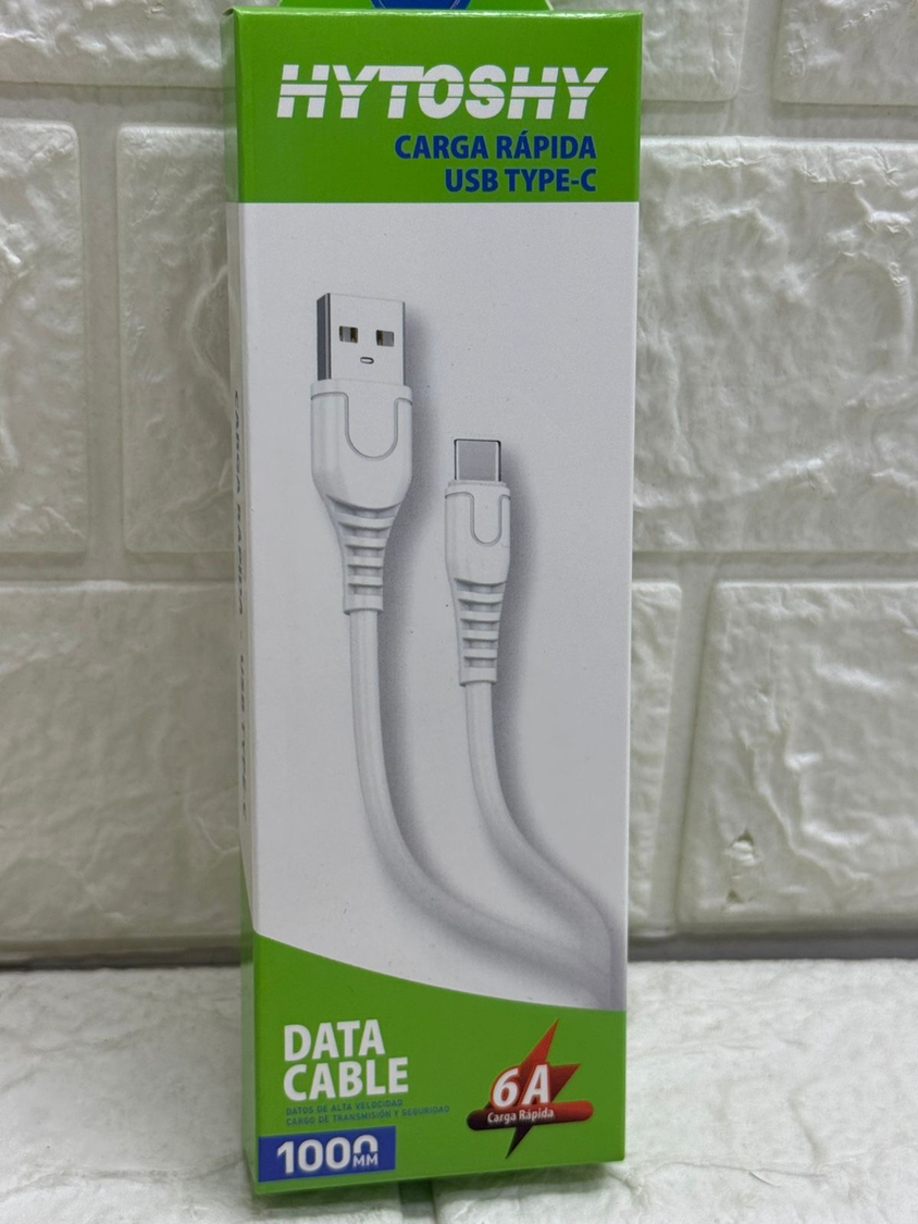 Cable USB Tipo-C Carga Rápida 6A 1m