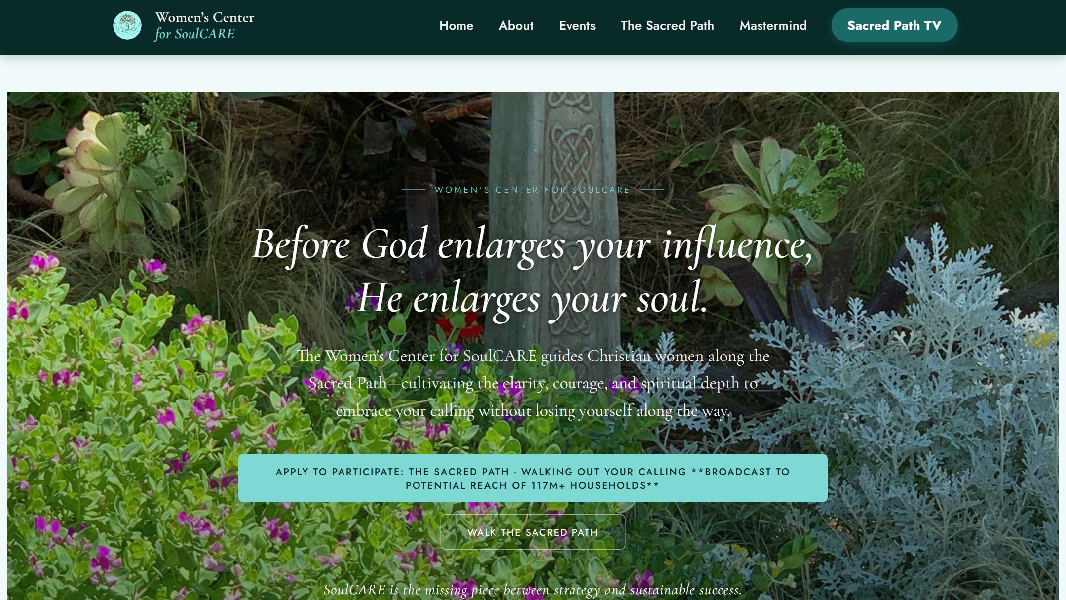 Womens Center for SoulCARE website