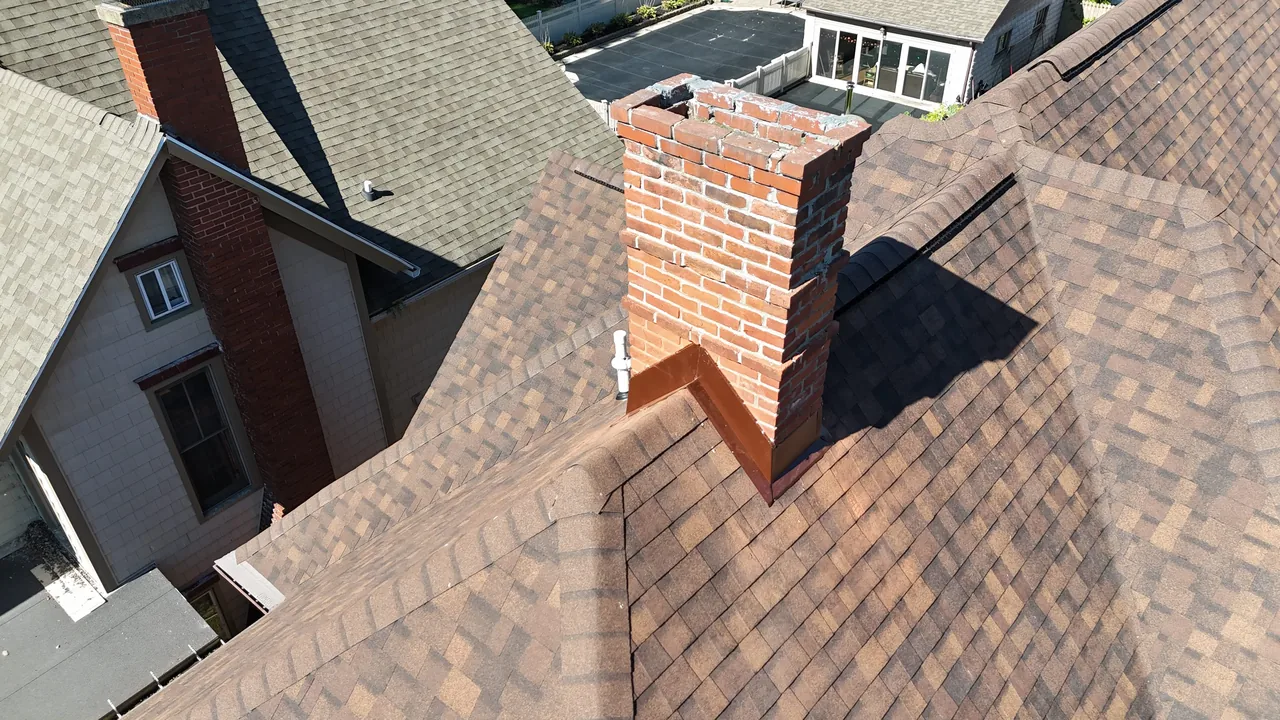 Chimney repair project by F&M Contracting Corp