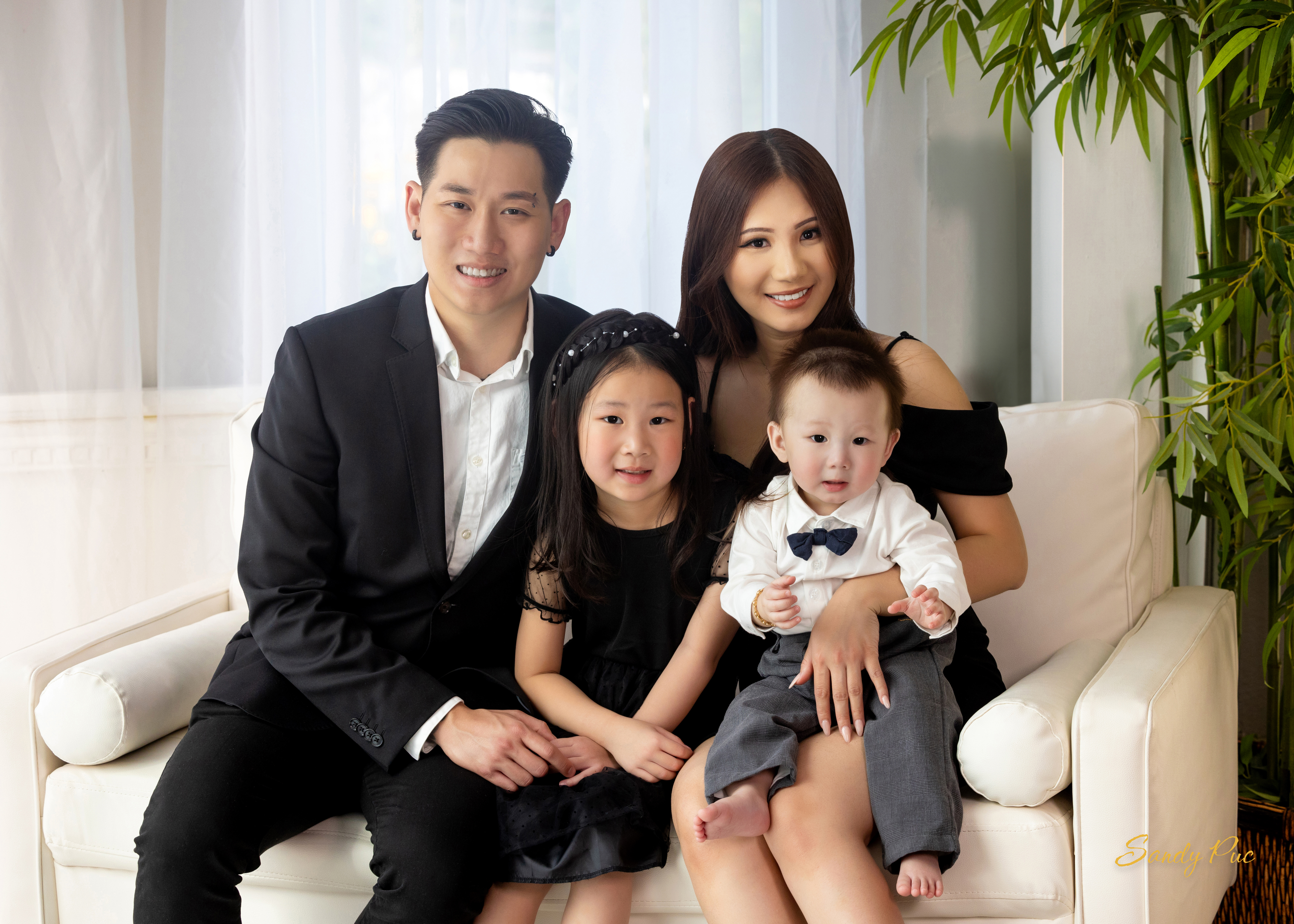 Family portrait showing connection