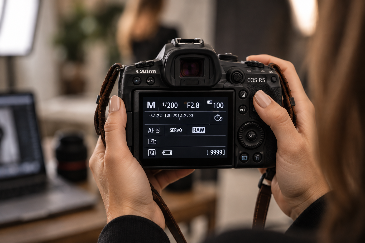 Manual camera settings preview