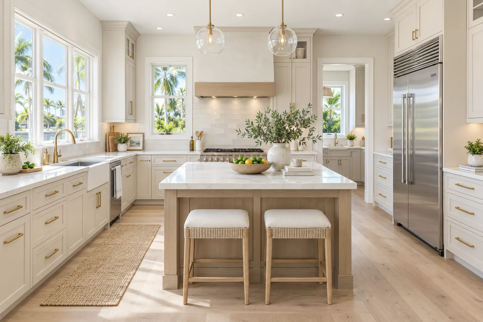 Bright, decluttered and deep-cleaned kitchen prepared for real estate photos Bright, decluttered and deep-cleaned kitchen prepared for real estate photos