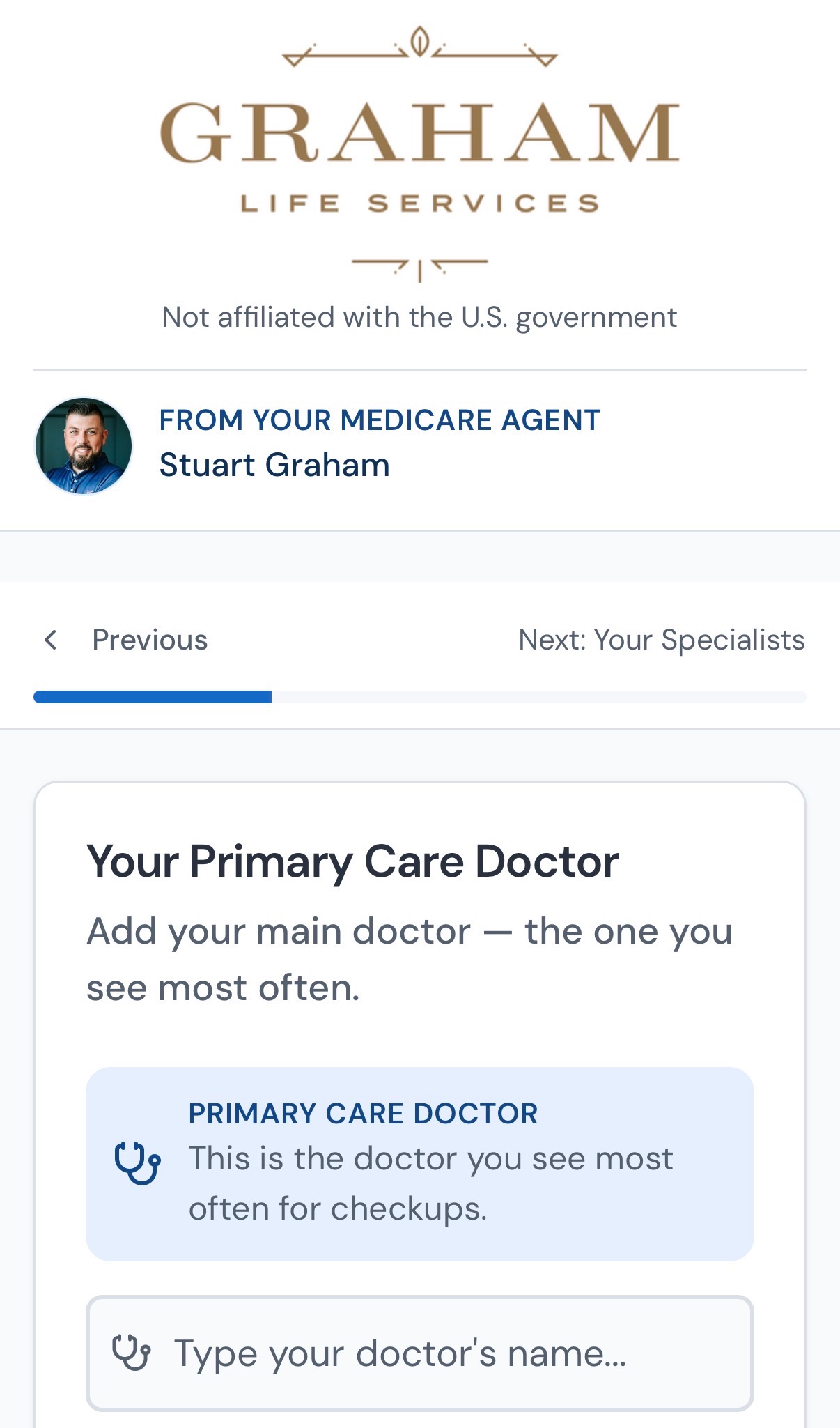 Adding a primary care doctor during ClientKeep intake