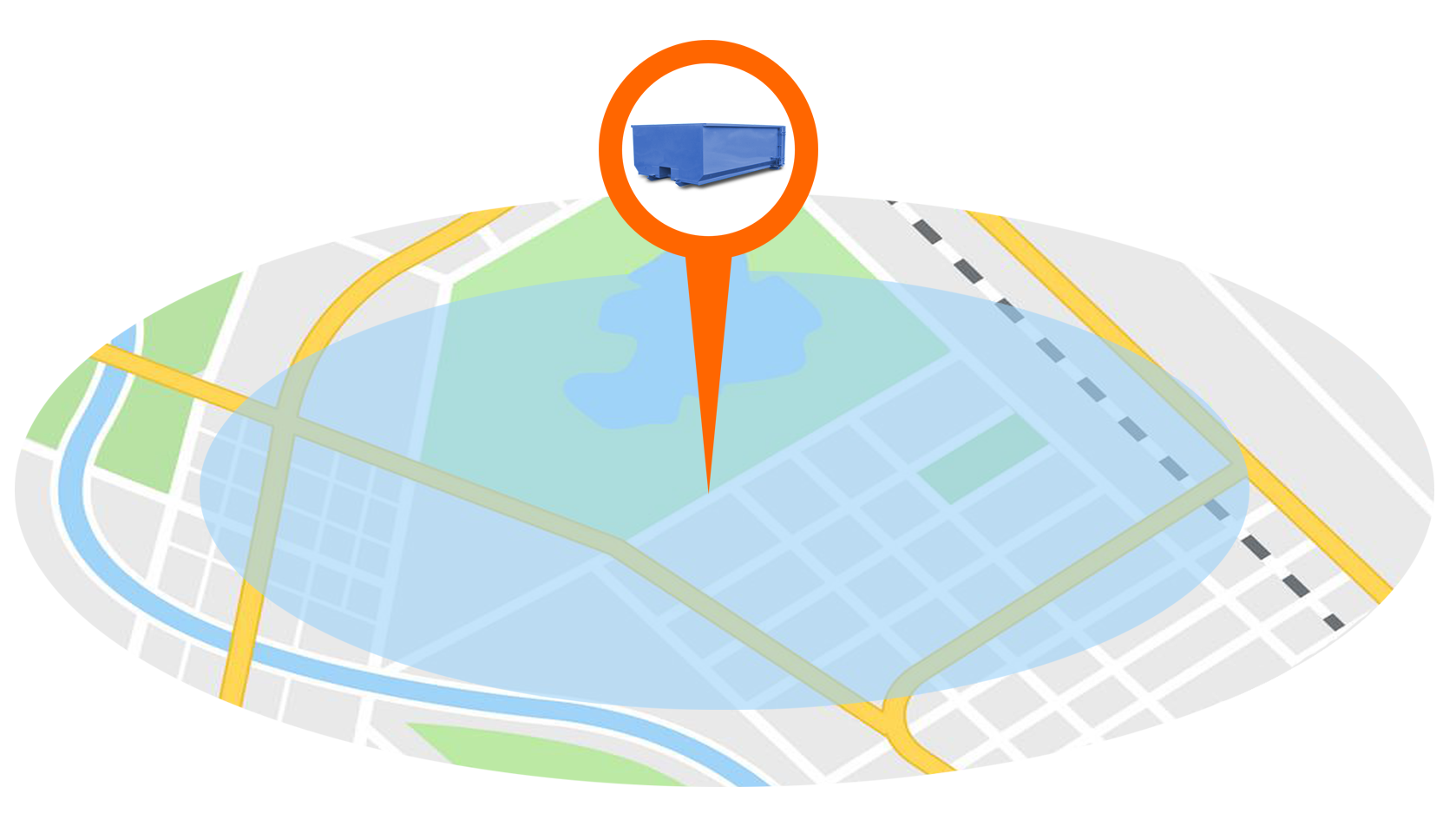 U-Fill dumpster rental service area map NC