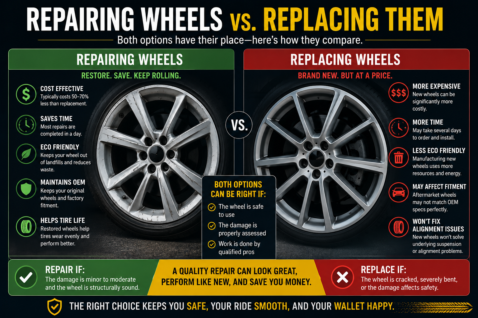Repairing Wheels vs. Replacing Them