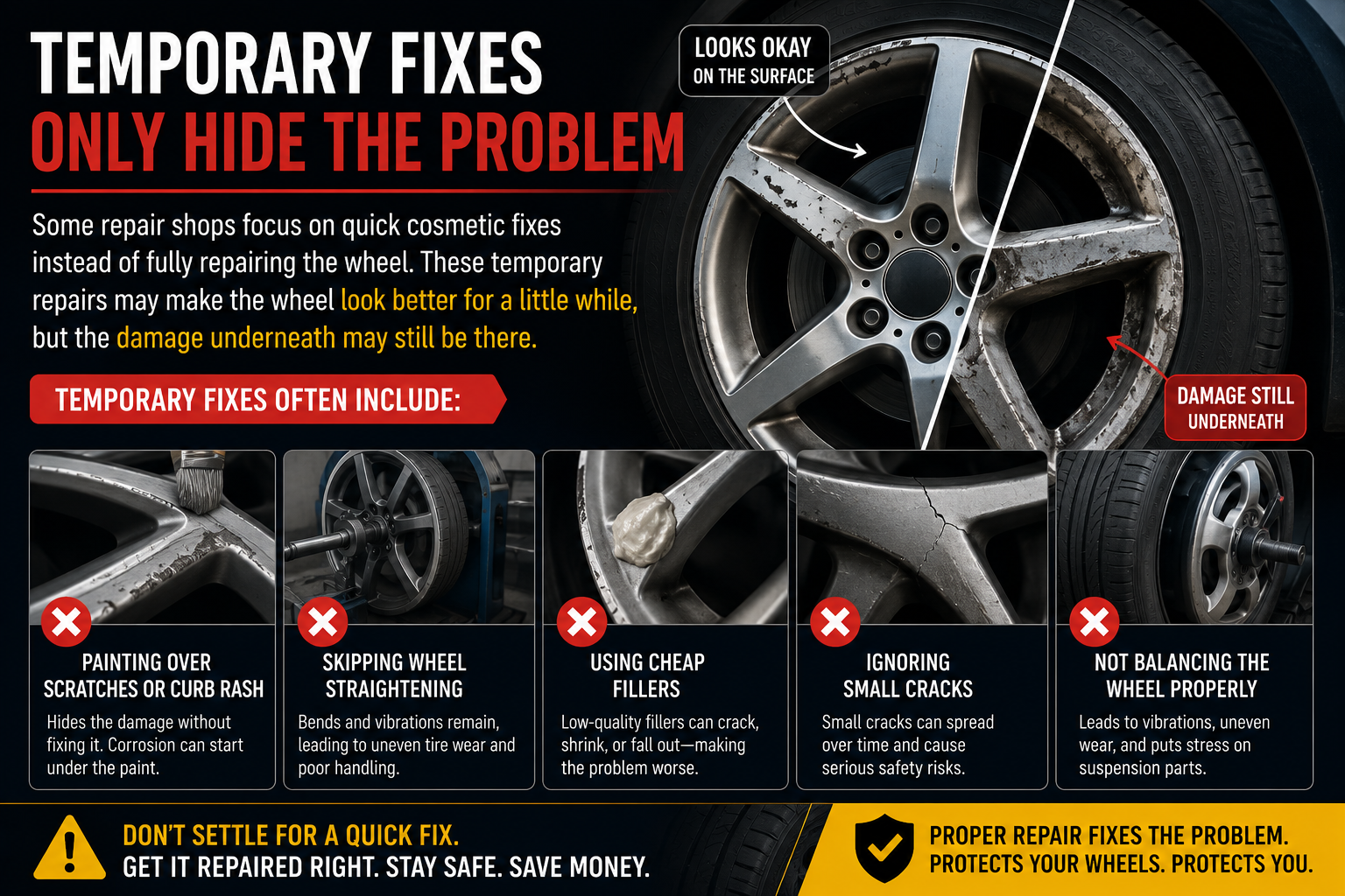 Temporary Fixes Only Hide the Problem Temporary Fixes Only Hide the Problem