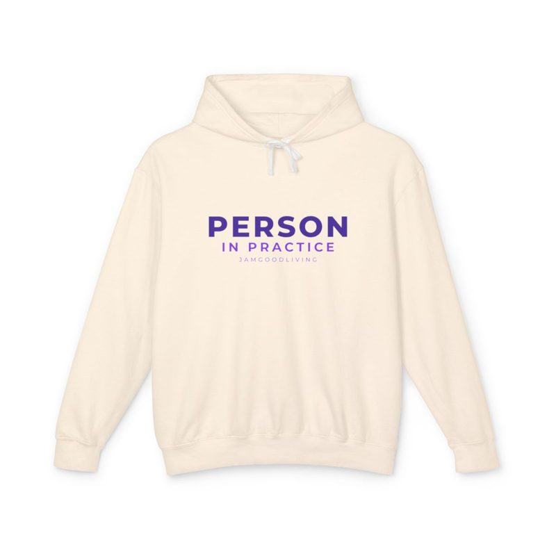 Person in Practice Hoodie (Cream)