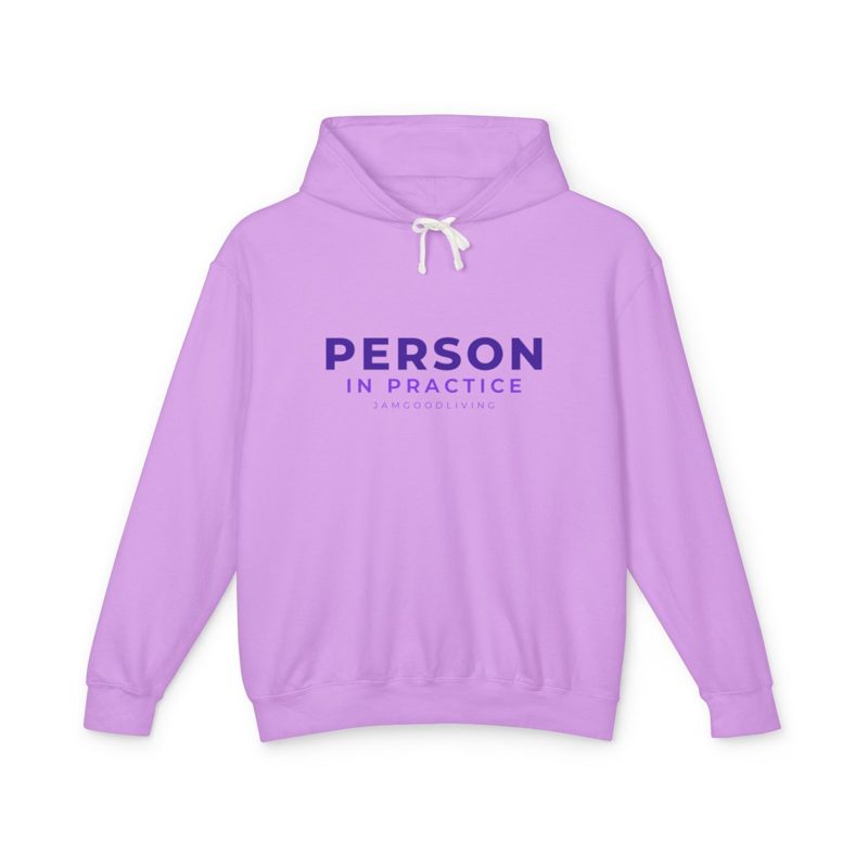 Person in Practice Hoodie (Purple)